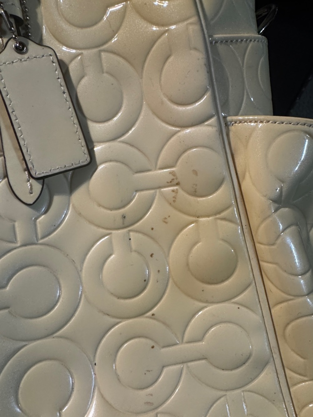 Coach Peyton Signature embossed patent leather diaper tote bag EUC- Project Bag - Picture 13 of 13